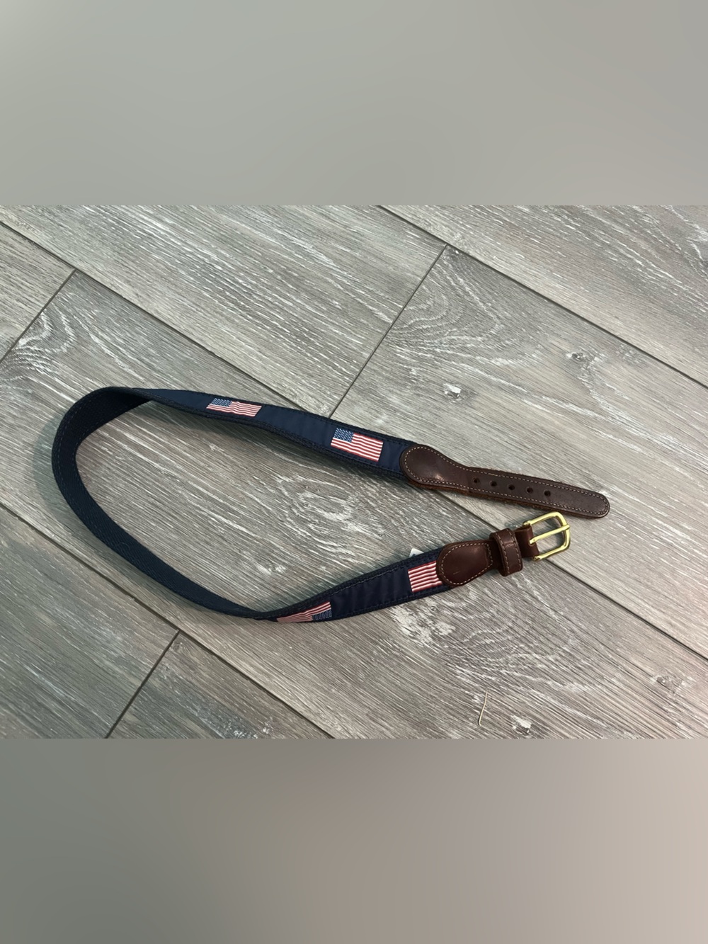 Preston American Flag Belt Boys Size 28 Preppy Made in the USA